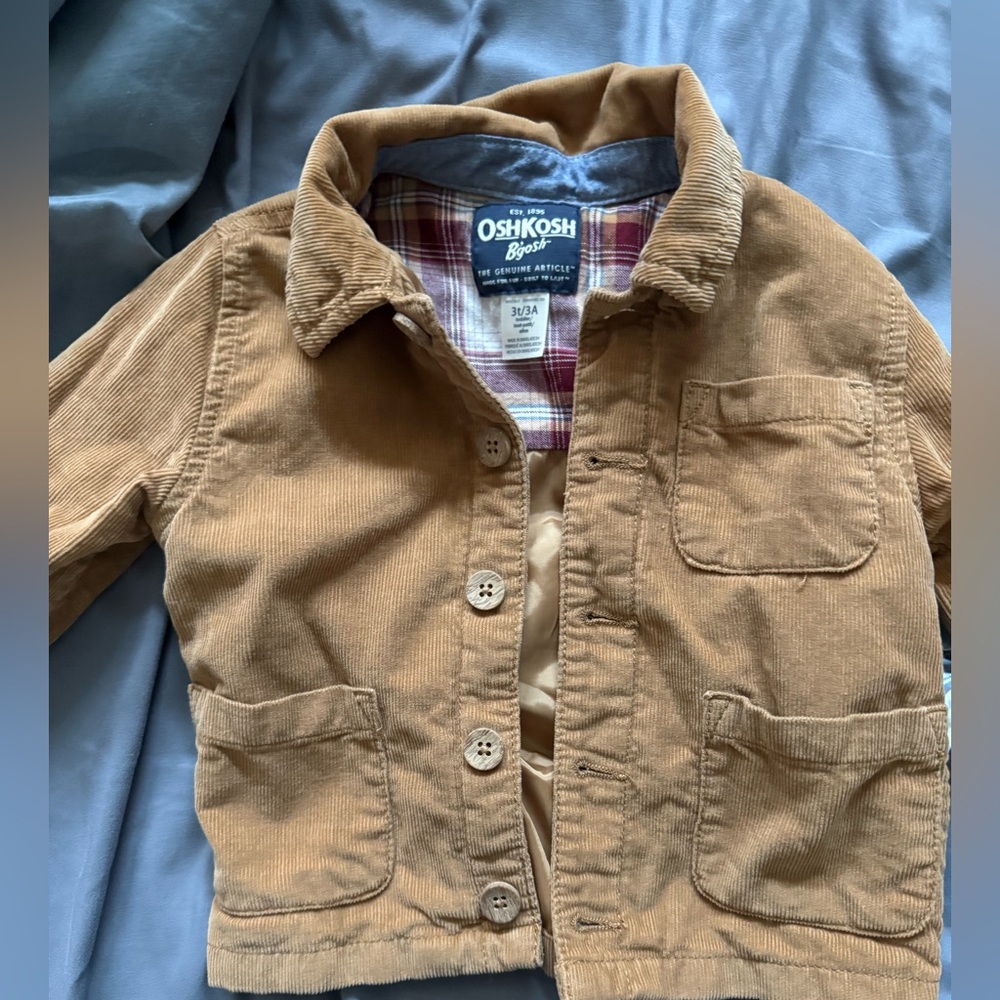 OshKosh Brown Corduroy Jacket and button up